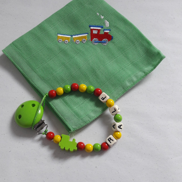 Nuscheli/Nuggikette Motiv Zug